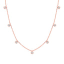 Diamond Bezel Station Necklace