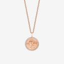 Libra Zodiac Medallion with Diamond Frame