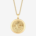 Libra Zodiac Medallion with Diamond Frame