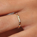 Burnish Set Wedding Band