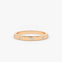 Burnish Set Wedding Band