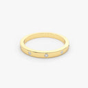 Burnish Set Wedding Band