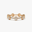 Clover Diamond Eternity Band