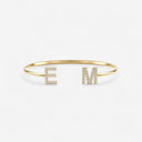 Double Initial Bangle