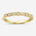 Baguette & Round Diamond Ring