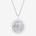 Scorpio Zodiac Medallion with Diamond Frame