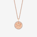 Taurus Zodiac Medallion with Diamond Frame
