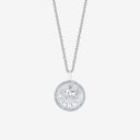Taurus Zodiac Medallion with Diamond Frame
