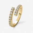 Open Diamond Wrap Ring
