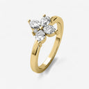 Marquise and Pear Shaped Diamond Butterfly Ring