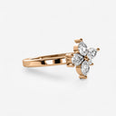 Marquise and Pear Shaped Diamond Butterfly Ring