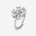 Pear Shaped Diamond Flower Ring