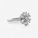 Pear Shaped Diamond Flower Ring