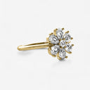Pear Shaped Diamond Flower Ring