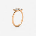 Pear Shaped Diamond Flower Ring