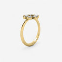 Pear Shaped Diamond Flower Ring