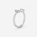 Marquise and Trillion Open Mixed Cuff Ring