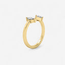 Marquise and Trillion Open Mixed Cuff Ring