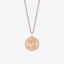 Gemini Zodiac Medallion with Diamond Frame