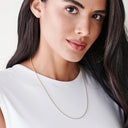 14K Solid Gold 2.5MM Bead Chain Necklace