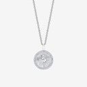 Leo Zodiac Medallion with Diamond Frame