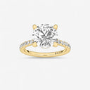 Round Floating Hidden Halo Engagement Ring
