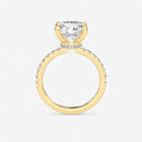 Round Floating Hidden Halo Engagement Ring