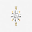 Round Floating Hidden Halo Engagement Ring