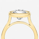 Round Bezel Set Solitaire Engagement Ring