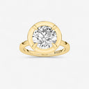 Round Georgian Bezel Set Engagement Ring