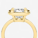 Round Georgian Bezel Set Engagement Ring