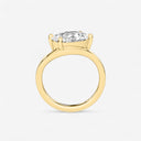 Oval Shaped Wave Engagement Ring