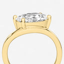 Oval Shaped Wave Engagement Ring