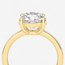 Round Basket Solitaire Engagement Ring