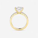 Round Graduated Side Stone Engagement Ring