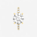 Round Graduated Side Stone Engagement Ring