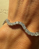 Ondine Wave Tennis Bracelet